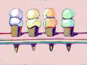 Digital 2013 Thiebaud's Three Ice Cream Cones